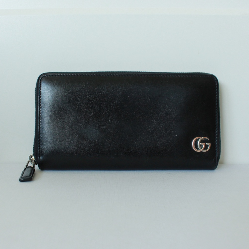 GUCCI Leather “GG” Long Wallet